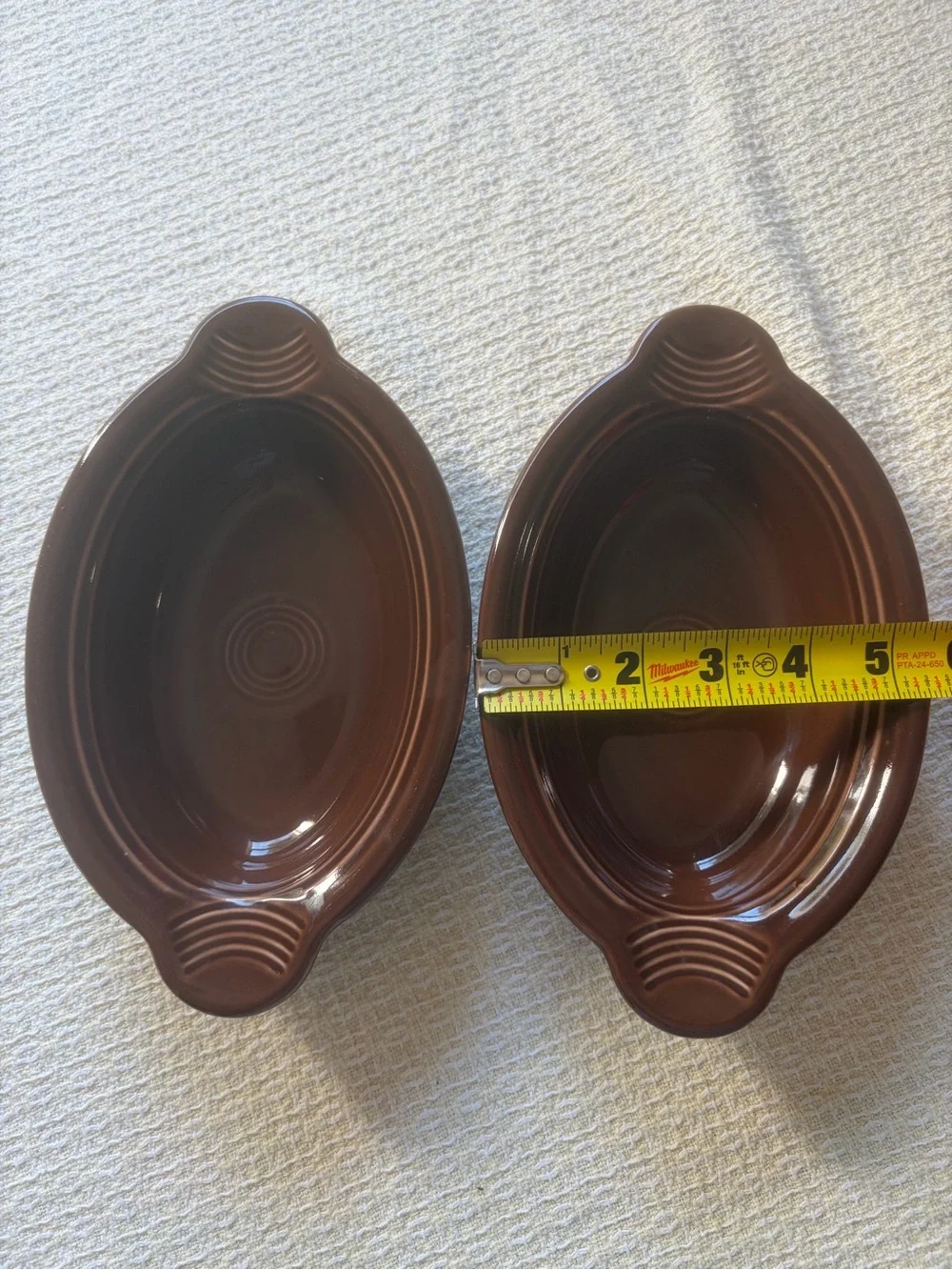 Fiestaware pair oval